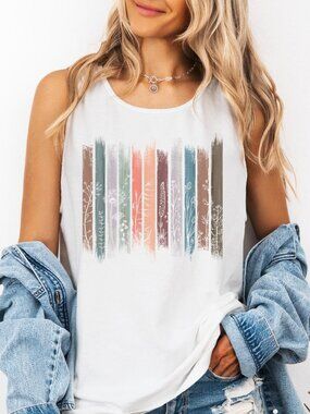 Floral Stripe Tank 🌸✨ | Cute Patterned Summer Tank Top